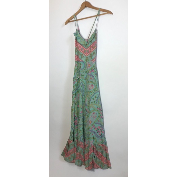 Spell City Lights Strappy Maxi in Sage - Picture 9 of 10